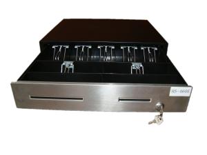 China Black 460E POS Register Metal Large Cash Drawer Ball Bearing Slides 18 Inch on sale