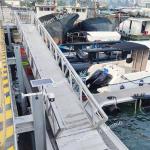WPC Decking Aluminum Floating Dock Floating Pontoon Dock Wharf Jetty Pier