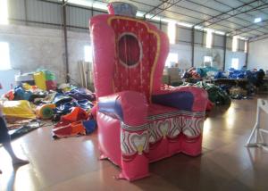 China Pink Inflatable Airtight princess the chair on sale sealed inflatable decoration on sale