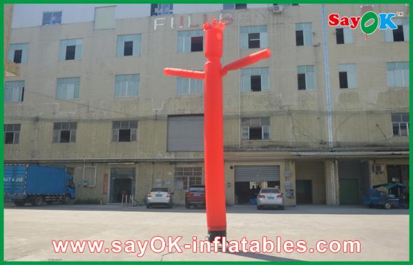 Quality Inflatable Waving Man Orange 5m Inflatable Dancing Man / Dancing Balloon Man Customized for sale