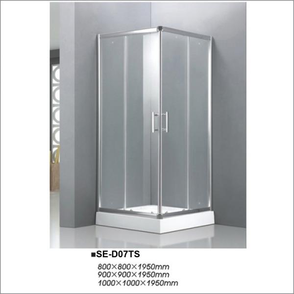 Quality Transparent Glass Sliding-Door Shower Room with Square Tray 1000*1000*1950mm for sale