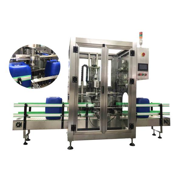 5L - 25L Plastic Drum Bottle Capping Machine With Full Automatic Single Head 750pcs / Hour