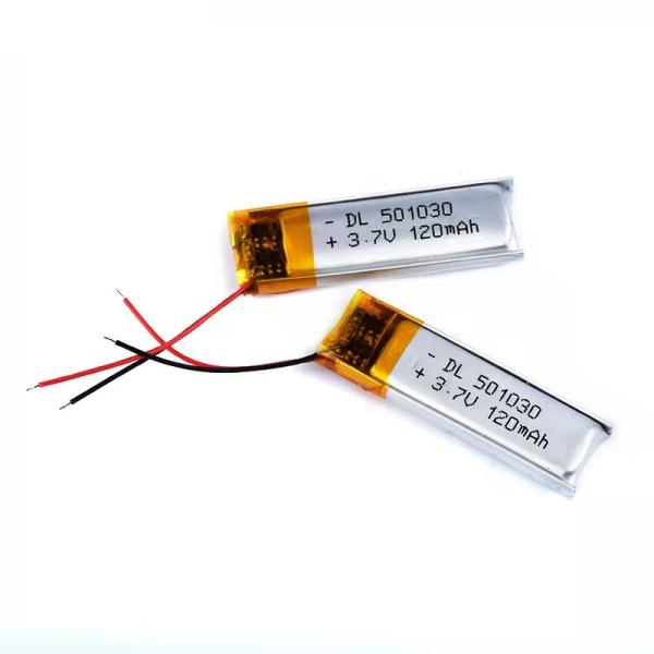 Quality 120mAh Lithium Polymer Battery 0.12A Bluetooth Headset Rechargeable Battery 1S1P for sale
