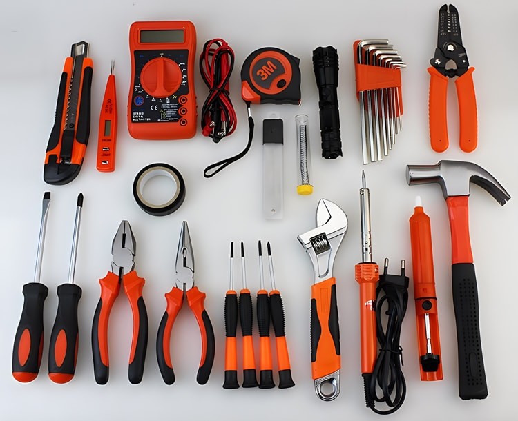 JYH-HTS09-05 9 In 1 Craftsman Household Tool Set with hard case