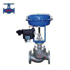 Buy cheap ANSI GB Flange Spring Returned Pneumatic Modulating Control Valve 4-20mA Signal Control Valve product