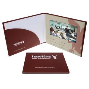 China 5 Inches Screen LCD Video Greeting Card High Resolution LCD Brochure Card on sale