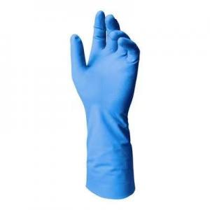 China Industrial Gloves Blue Nitrile Waterproof 8 Mil Nitrile Gloves Chemical Protection on sale