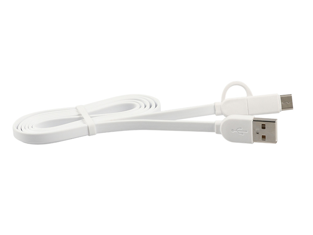 Multifunction USB Date Extension Cable 2 In1 100cm Length TPE Material For Charging