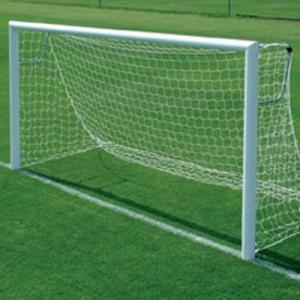 PE PP Nylon Outdoor Sports Netting , Replacement Soccer Nets White Color