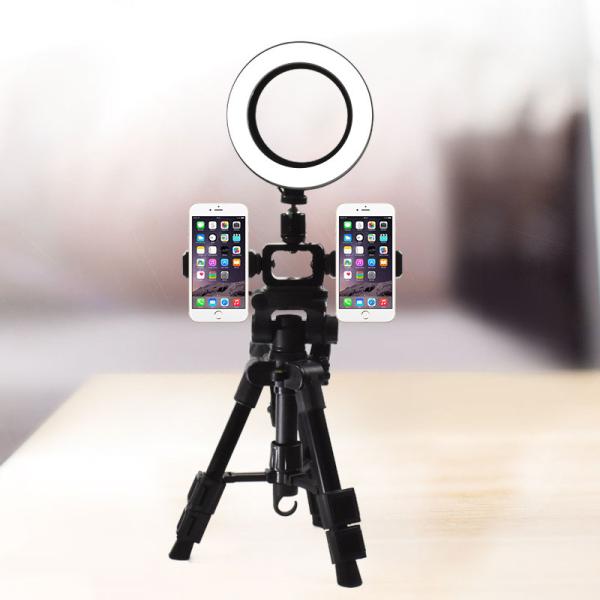 Quality Single Live Ra90 4.2ft Desktop Camera Tripod With Selfie Ring Light Q111 for sale