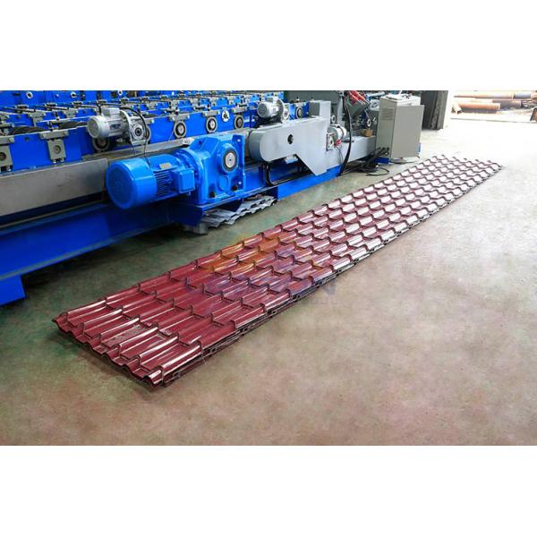 PLC Control 0.5mm Glazed Tile Roll Forming Machine 1000mm High Capacity Metal