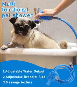 Buy cheap Indoor Outdoor  Dog Shower Sprayer Scrubber Dog Grooming Set product