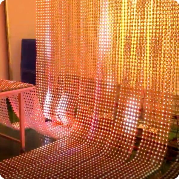Quality LED Injection Grille Screen Transparent For Flexible Advertising Media for sale