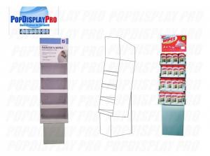 Buy cheap Temporary Card Cardboard Floor Displays 140gsm Disinfectant Wipes product