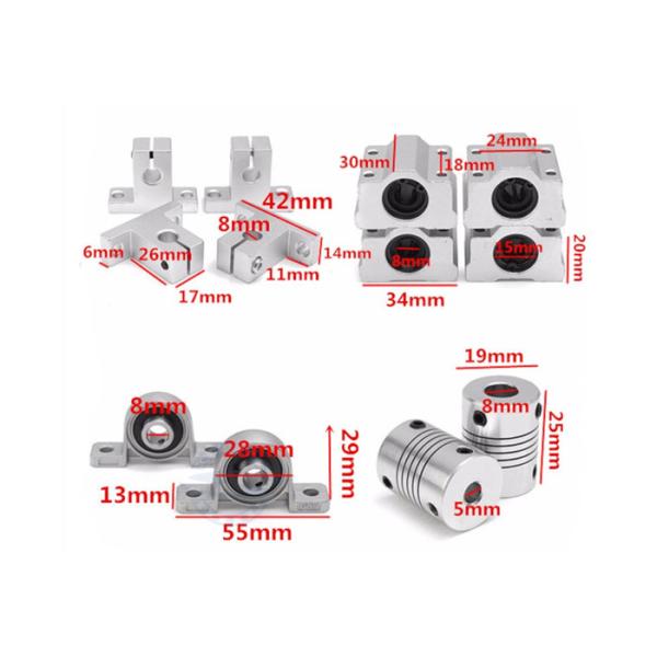 100mm 800mm Miniature Linear Rail Slide MGN7 MGN12 MGN15 MGN9