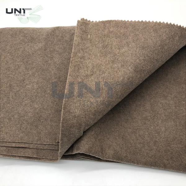 Quality Soft Under Collar Felt Interlining Fabric For Suit Collar Wear Resistant for sale