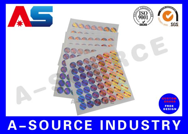Quality Anti-fake Plastic Custom Holographic Stickers Order Custom Stickers Peptide Label Box Packaging for sale