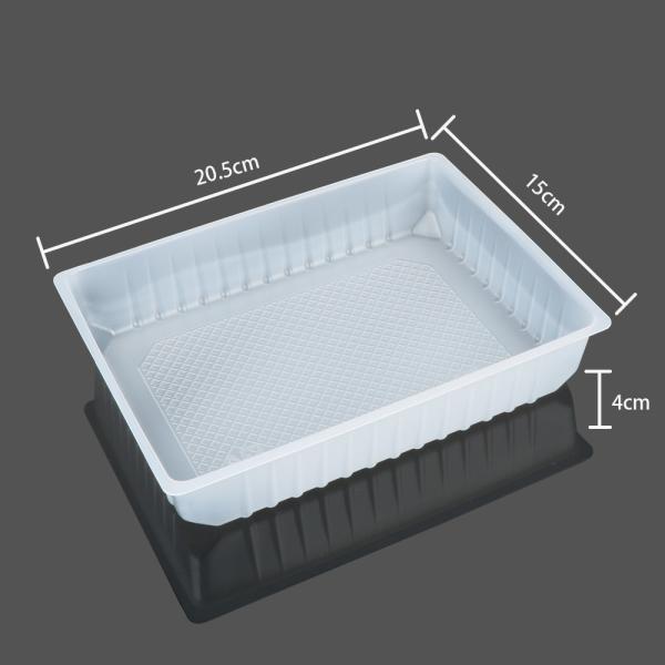 White 0.65mm Food Grade Disposable Plastic Containers