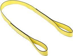 China Soft Double Ply Webbing Sling Crane Rigging Straps With Eye Protector on sale