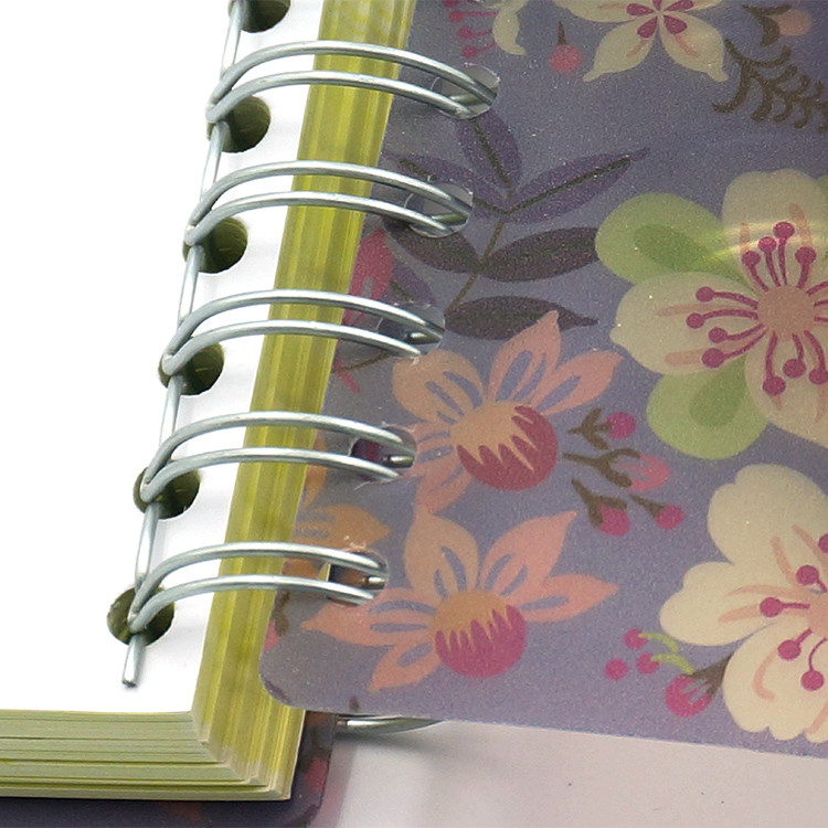 Frosted Spiral Notebook Printing Plastic Cover Bound Diray Custom 65C