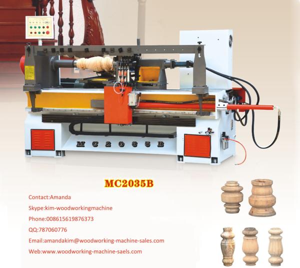 Quality MC2035B semi-automatic big diameter cnc wood lathe machine for sale