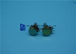 Potentiometer 10k Ohm Illuminated Push Button Switch Round Shape 200V 15mm Shaft