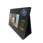 AC adaptor powered LCD pop video display for stores motion sensor video pos