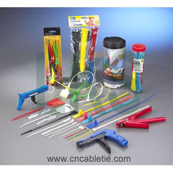 Handcuffs Type Nylon Cable Tie Orgainzer White Color Low Smoke No Sharp