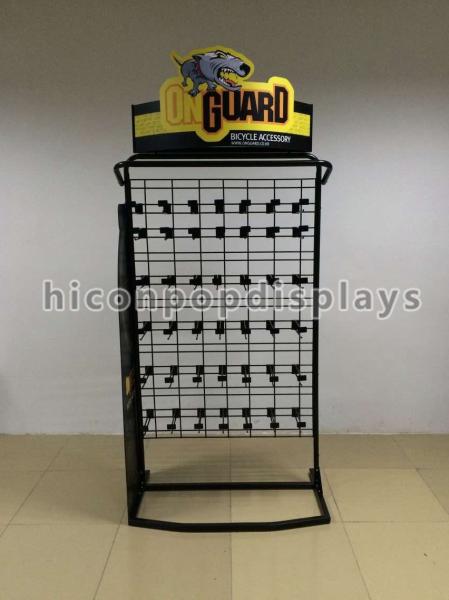 Quality Retail Accessories Display Stand Floor Standing For Sports Bicycle Tools for sale