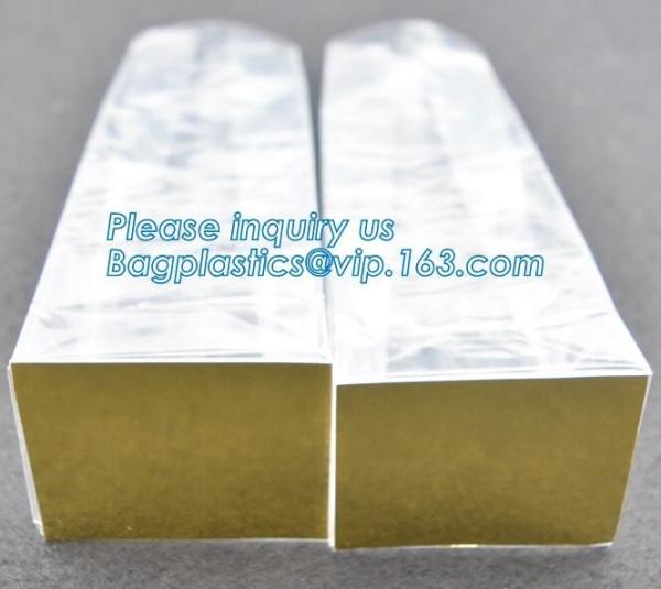 Transparent bopp/opp square block bottom bags with side gusset,Bopp Block Square