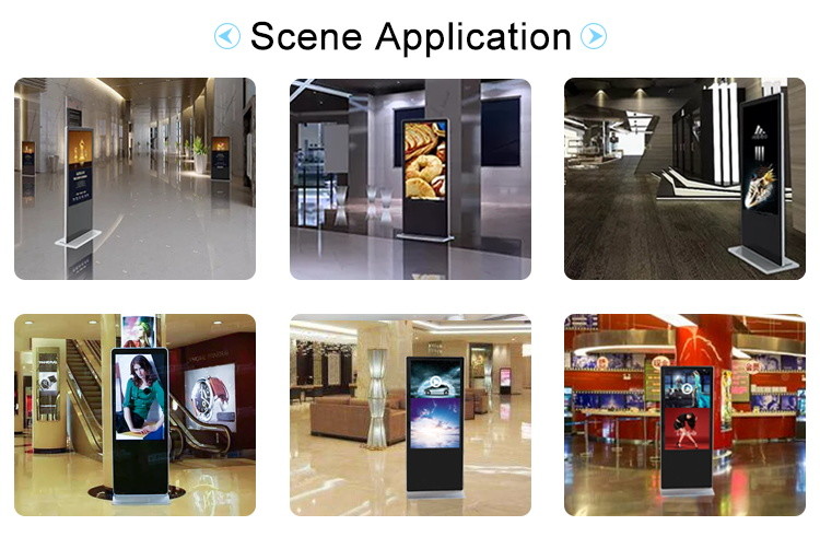 Android Floor Standing Touch Screen Kiosk Ultra Thin For Shopping Mall