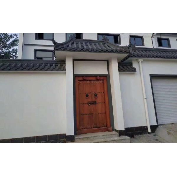 3D Antique Eaves Roof With Shelf Wall Decoration Asian Chinese Plastic Tiles