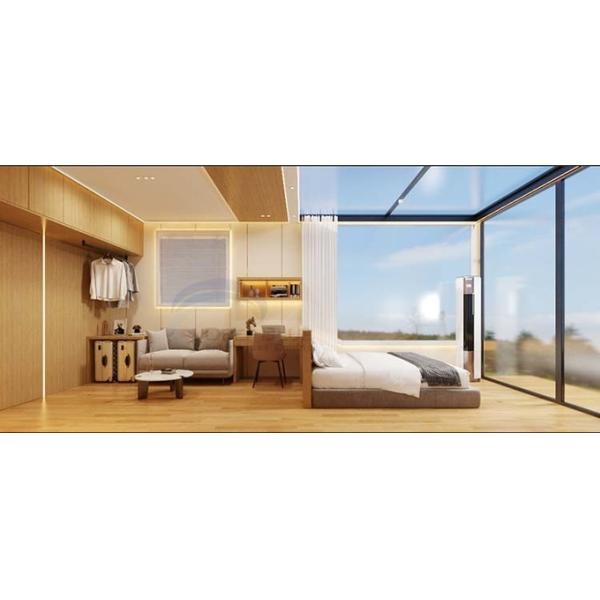 Light Steel Prefabricated Luxury Tiny House On Wheels And Micro Prefab cabins With Good Quality and Best Price