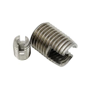 China Superior Material Slotted Thread Inserts For Aluminium Self Tapping Thread Insert on sale