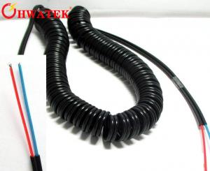 China High Flexibility Electrical Coiled Extension Lead Curly Cord Cable Custom Made on sale