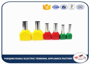Buy cheap Insulated twin cord end terminals Double line and pipe shape TE16-14 product
