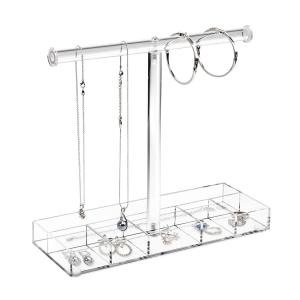 Jewelry Tiered Acrylic Display Holder With Base Organizing Bracelets And Necklaces