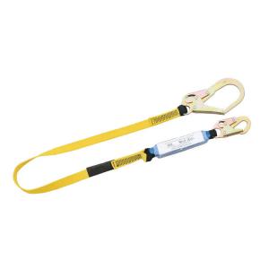 Buy cheap 30mm Polyester Double Hooks Adjustable Safety Lanyard Roofing Fall Protection product