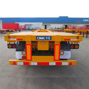China Port transport CIMC 3 Axle 40ft 12M Skeletal Container Trailer on sale