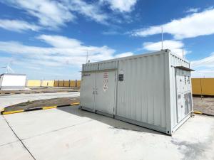 Solar Battery Storage Container 20ft Side Opening Container White