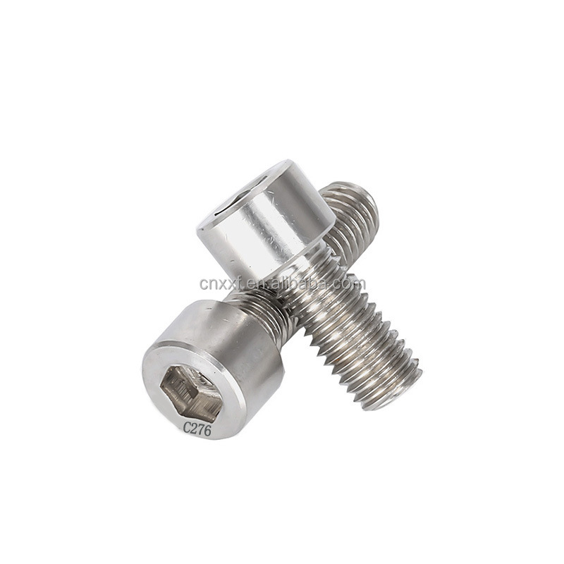 M6 Hastelloy C-276 DIN912 Hex Bolt Plain Finish Hexagon Socket Bolt ANSI Standard DIN912 DIN912 20-50mm