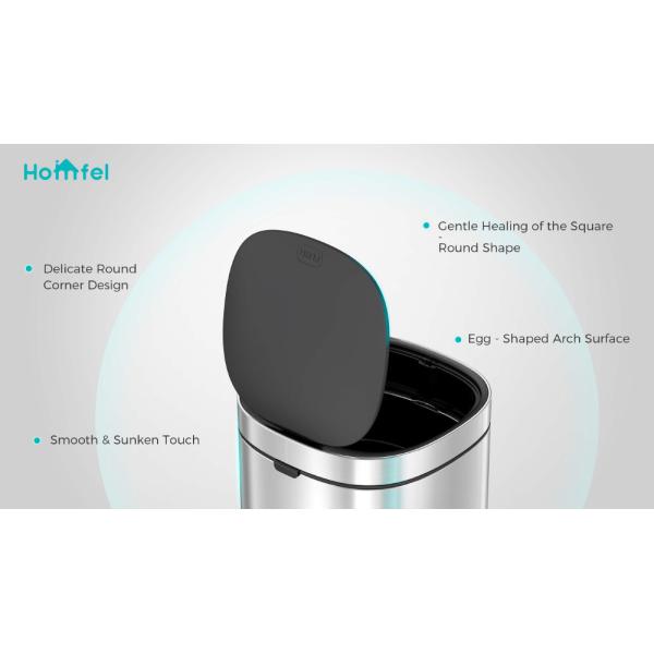 30L 40L 50L Household Office Touch Garbage Can Big Capacity Standing Press Design