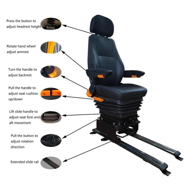 Static Shipping Driver Seat Port Dock Equipment Patrol Speed Boat Seats