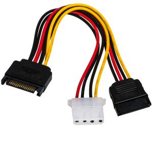 Buy cheap 18AWG Power Cable Cord 15 Pin SATA Male To 4 Pin IDE Molex female For Motherboard And Hard Disk product
