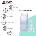 1.75mm High Strength 1kg PLA+ Silk White 3D Printer Filament With Customized