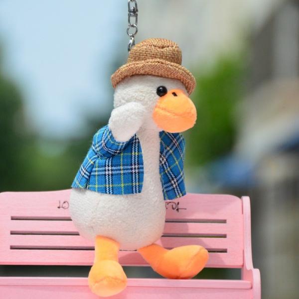 Quality PP Cotton Stuffed Duckling Keychain Plush Toys for sale