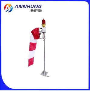China Helipad landing lights wind cone, red white, heliport Internally Illuminated wind indicator light on sale