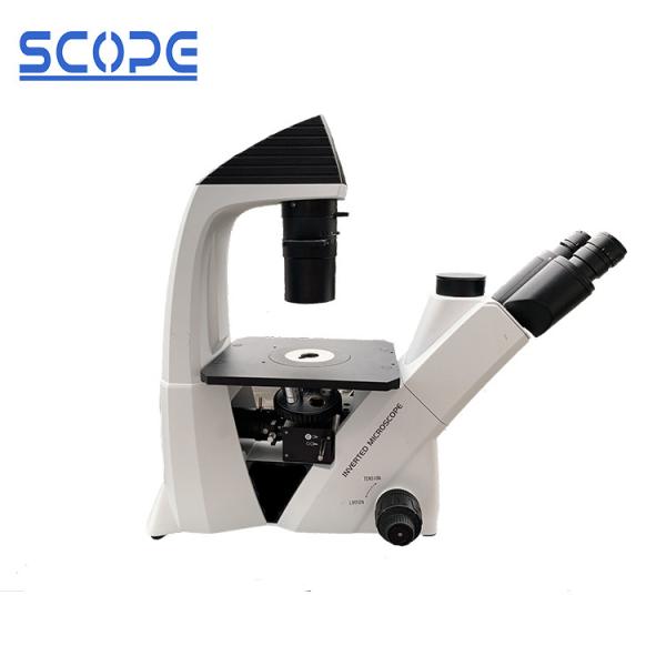 Quality Lab 400X Inverted Compound Microscope Trinocular Head CE / ISO Certification for sale