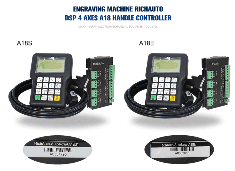 4 Axis Richauto A18 CNC Router DSP Controller with Step Motor/Servo Motor Drive System