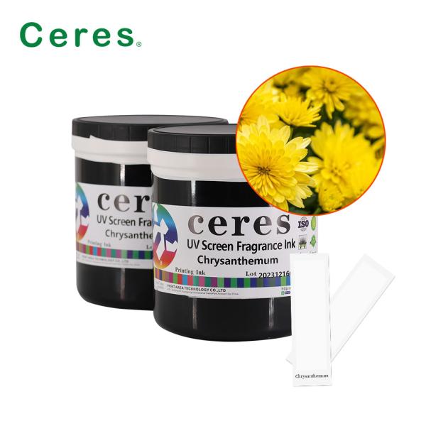 Quality Ceres Security White Ink Perfume 1kg Can Screen Printing Ink for sale